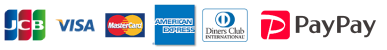 JCB,VISA,Master,AMEX,Diner,PayPay