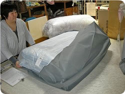 他のお布団もポリ袋に